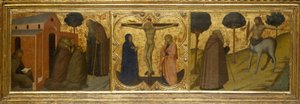 Saint Anthony Abbot Preaching; Christ on the Cross with the Virgin and Saint John; Saint Anthony Abbot
